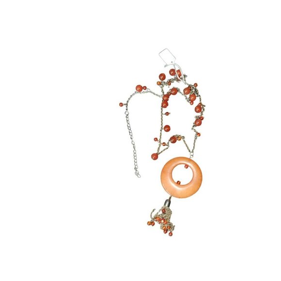 925 Silver Amber Necklace - Picture 1 of 1